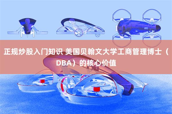 正规炒股入门知识 美国贝翰文大学工商管理博士（DBA）的核心价值